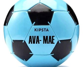 PERSONALISED FOOTBALL - Gift - Football Fan -Size 3, 4 & 5 - Player name - Blue, yellow, red, Birthday,Top Goal Scorer