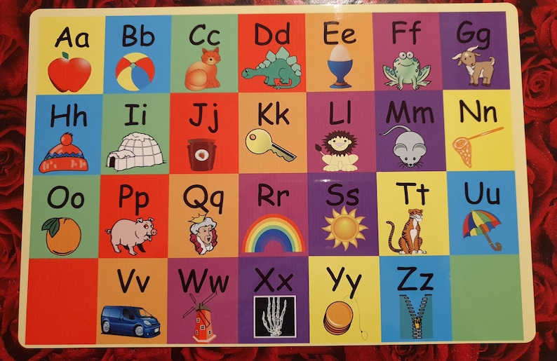 Outdoor Weatherproof sign - Alphabet Letters- EYFS - Nursery- School- Childminder- Garden- Made from Aluminium Metal image 1