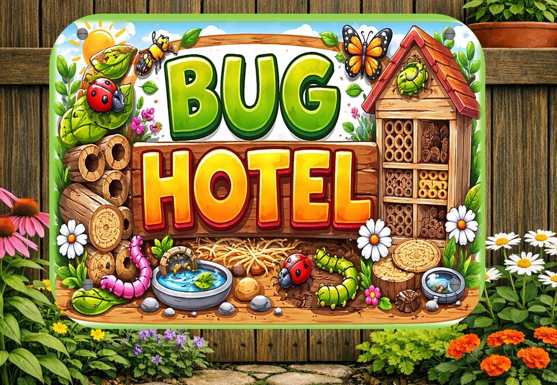 Bug Hotel Sign Printable