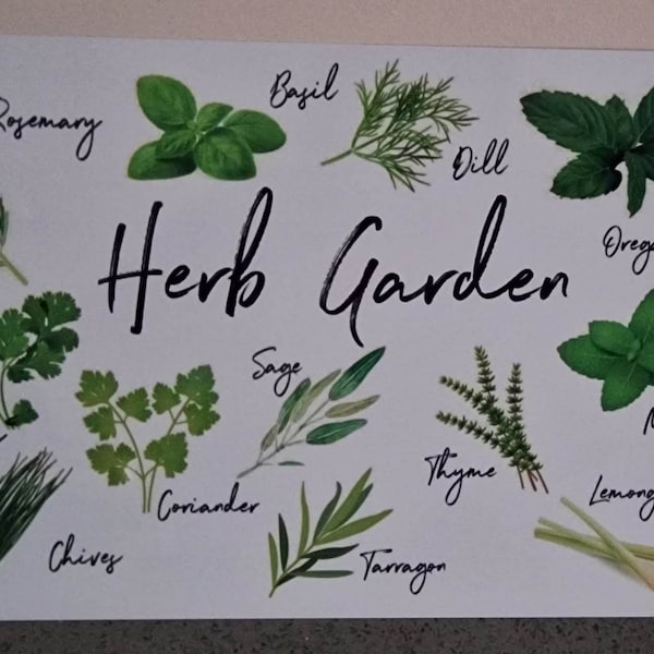 Outdoor Weatherproof sign - Herb Garden - Allotment - Veg patch - nursery-school-childminder-garden- made from Aluminium metal