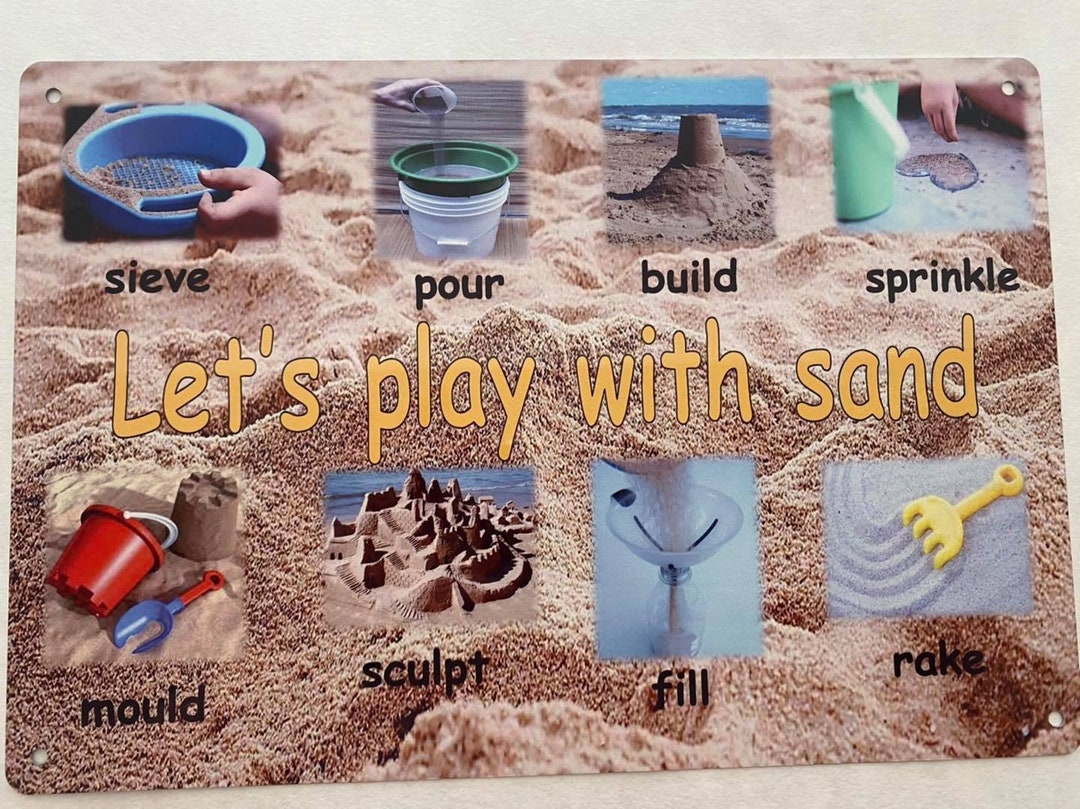 Outdoor Weatherproof Sign - Sand Area -nursery/ Childminder/ School ...