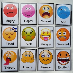 Emotiekaarten - gelamineerd - communicatie - sen - groot formaat