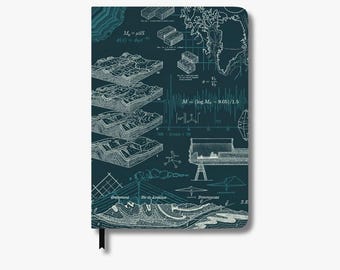Geology Science Notebook, A5 Hardcover, Science Gift, Science Teacher Gift, Geology Gift, Graduation Gift, Geology Notebook