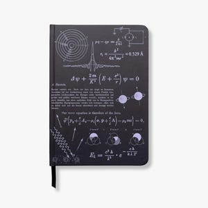 Quantum Physics Notebook, A5 Hardcover, Science Gift, Physics Teacher Gift, Physics Gift, Graduation Gift, Physicist Gift