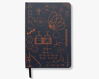 Chemistry Notebook, A5 Hardcover, Science Gift, Science Teacher Gift, Chemistry Teacher Gift, Scientist Gift, Student Gift, Chemistry Gift