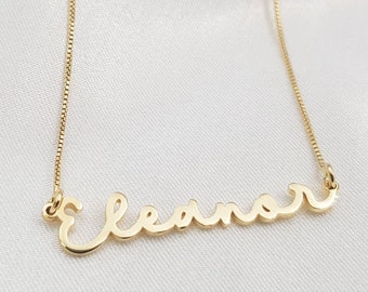 Handwriting Name Necklace • Dainty Name Necklace • Customize Name Plate Necklace • Script Name Necklace • Signature Name Necklace Custom