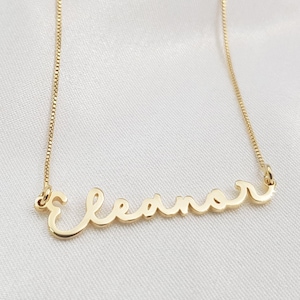 Handwriting Name Necklace • Dainty Name Necklace • Customize Name Plate Necklace • Script Name Necklace • Signature Name Necklace Custom