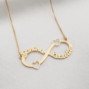 Two hearts infinity necklace clearance