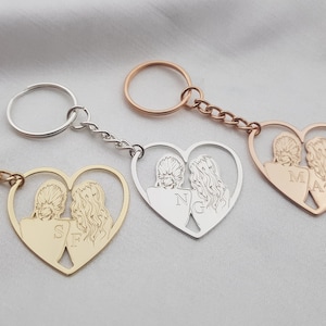 Best Friend Keychain • Keychain For Bestie • Sisters Keychain • Personalized BFF Gifts, Best Friend Key Chain Personalized, Best Friend Gift