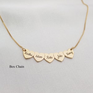 Personalized Grandmother Necklace Heart Necklace For Grandma Grandmother Necklaces With Names Grandmother Christmas Gift Granny Gift image 1