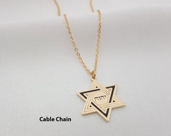 YHWH Jewelry • Star Of David YHWHW Necklace • Star Of David YHWH Pendant • Magen David Necklace • Star Of David Necklace • Jehovah Necklace