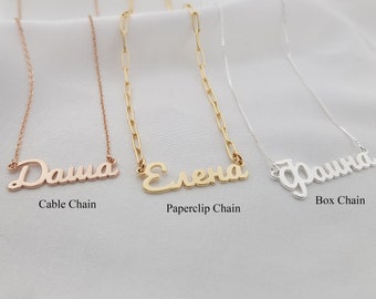 Hand Writing Russian Name Necklace • Customized Cyrillic Font Jewelry • Personalized Necklace • Russian Name • Russian Jewelry • Russia Gift