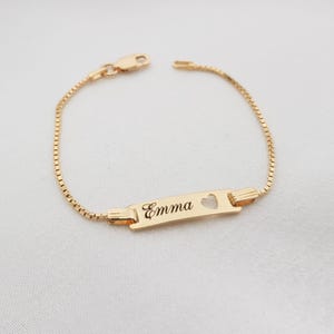 Baby Name Bracelet • Custom Child ID Bracelet • Toddler Name Bracelet • Little Girl Gift Bracelet • Baby Boy Bracelet • Baby ID Bracelet