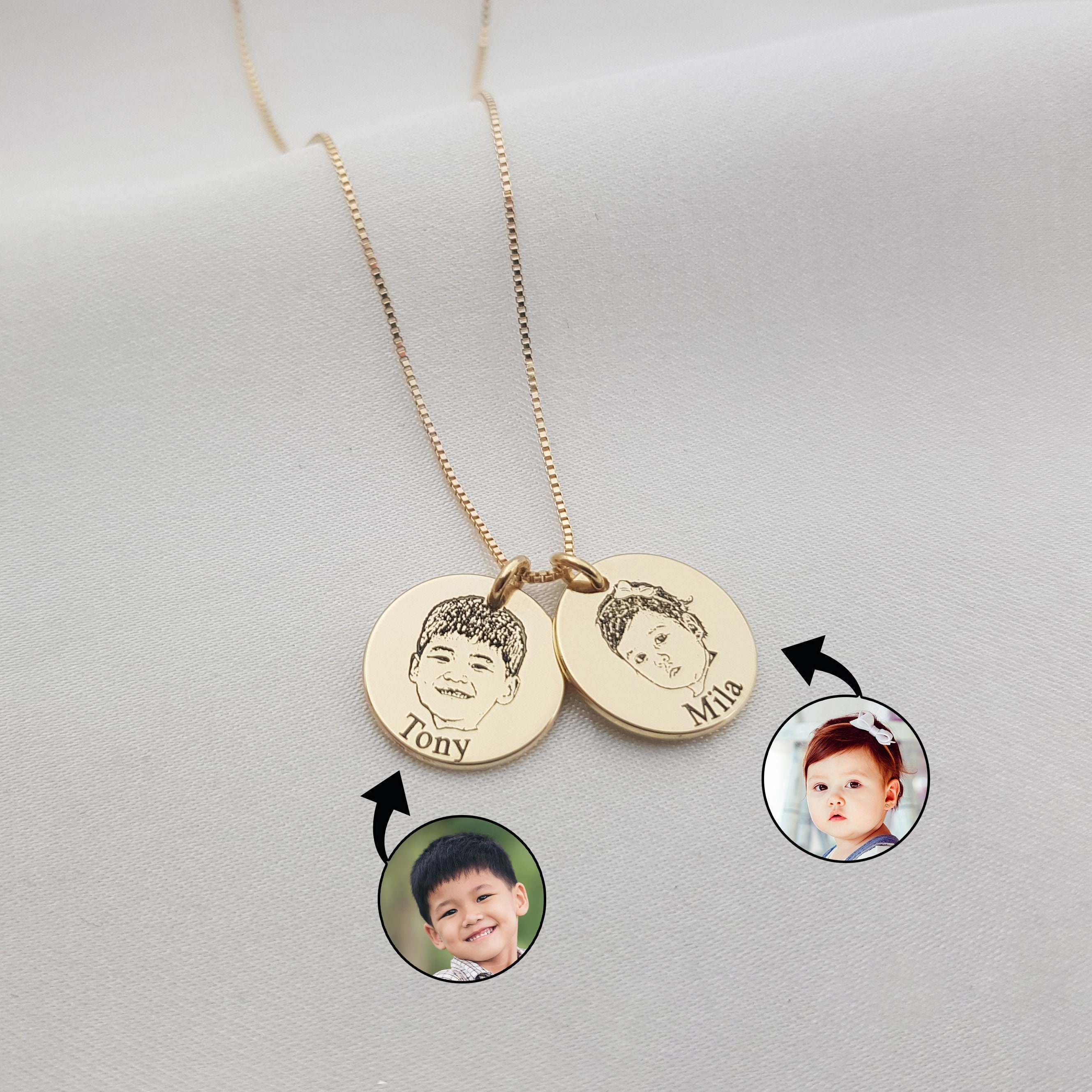 Personalized Mother Necklace With Kids 