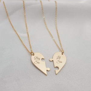 Two Sisters Necklace • Two Sisters Jewelry • Sister Necklace Set • Sister Necklace For Two • Gift For Sister • Sister Necklace For 2 Gift