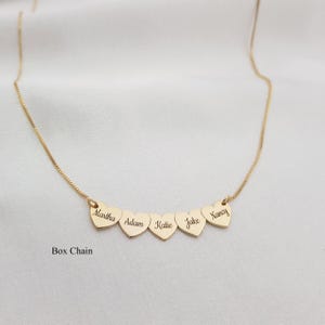 Personalized Grandmother Necklace • Heart Necklace For Grandma • Grandmother Necklaces With Names • Grandmother Christmas Gift • Granny Gift
