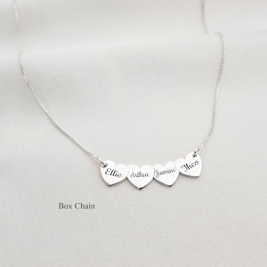 Colar de família personalizado • Colar com nomes de crianças • Colar de mãe com nomes de crianças • Colar de coração personalizado para mãe • Presente de mãe