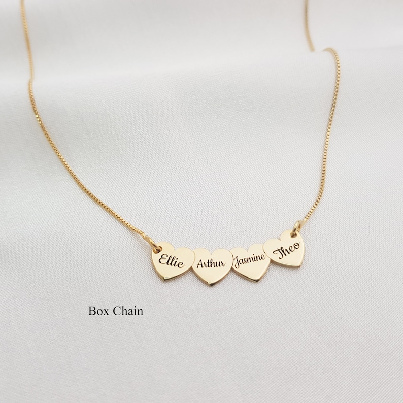 Personalized Grandmother Necklace Heart Necklace For Grandma Grandmother Necklaces With Names Grandmother Christmas Gift Granny Gift image 5