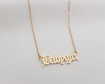 Babygirl Necklace • Babygirl Pendant • Gift For Girlfriend • 18K Gold Babygirl Necklace • Jewelry For Best Friend • Valentine's Day Gift