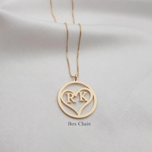 Collar de Dos Iniciales • Joyería de Dos Iniciales • Collar de Inicial Dos Letras • Collar de Dos Letras • Joyería de Letras • Collar de Pareja Inicial
