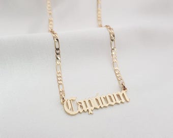 Capricorn Necklace • Capricorn Script Necklace • Capricorn Zodiac Sign Necklace Gift • Capricorn Name Necklace • Capricorn Old English Gift
