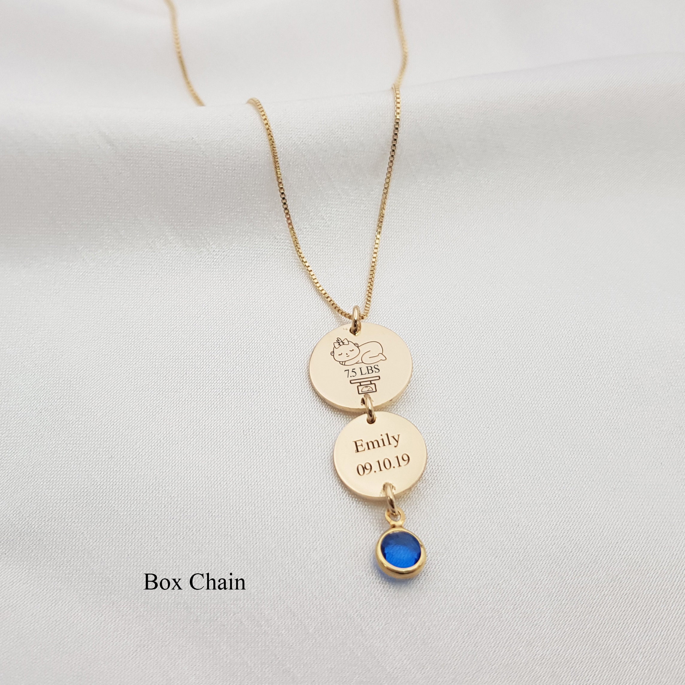 Baby Steps Personalised Gemstone Necklace | Celebrate Love | CaratLane