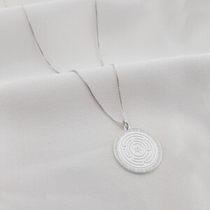 Hekates Magic Necklace, Hekate Magic Strophalos Necklace, Hekate Pendnat, Wheel of Hekate Necklace, Necromancy Wheel Necklace, Maze Necklace image 2