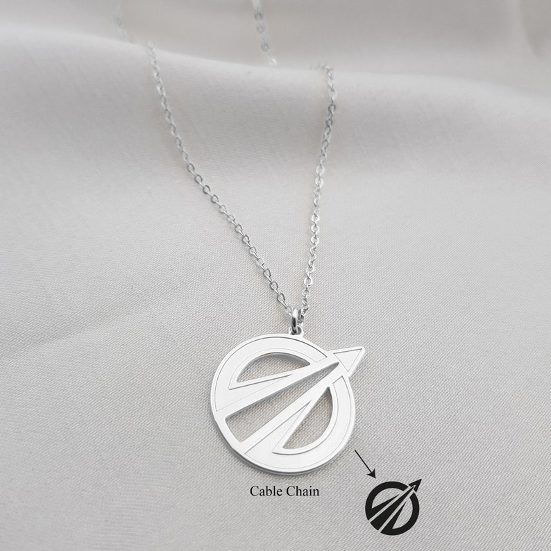 Custom Logo Necklace Logo Necklace Charm Company Logo Gifts Business Logo Necklace Corporate Gifts With Logo Your Brand Necklace image 8