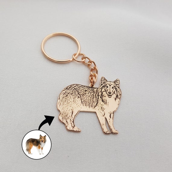Etsy dog deals keychain