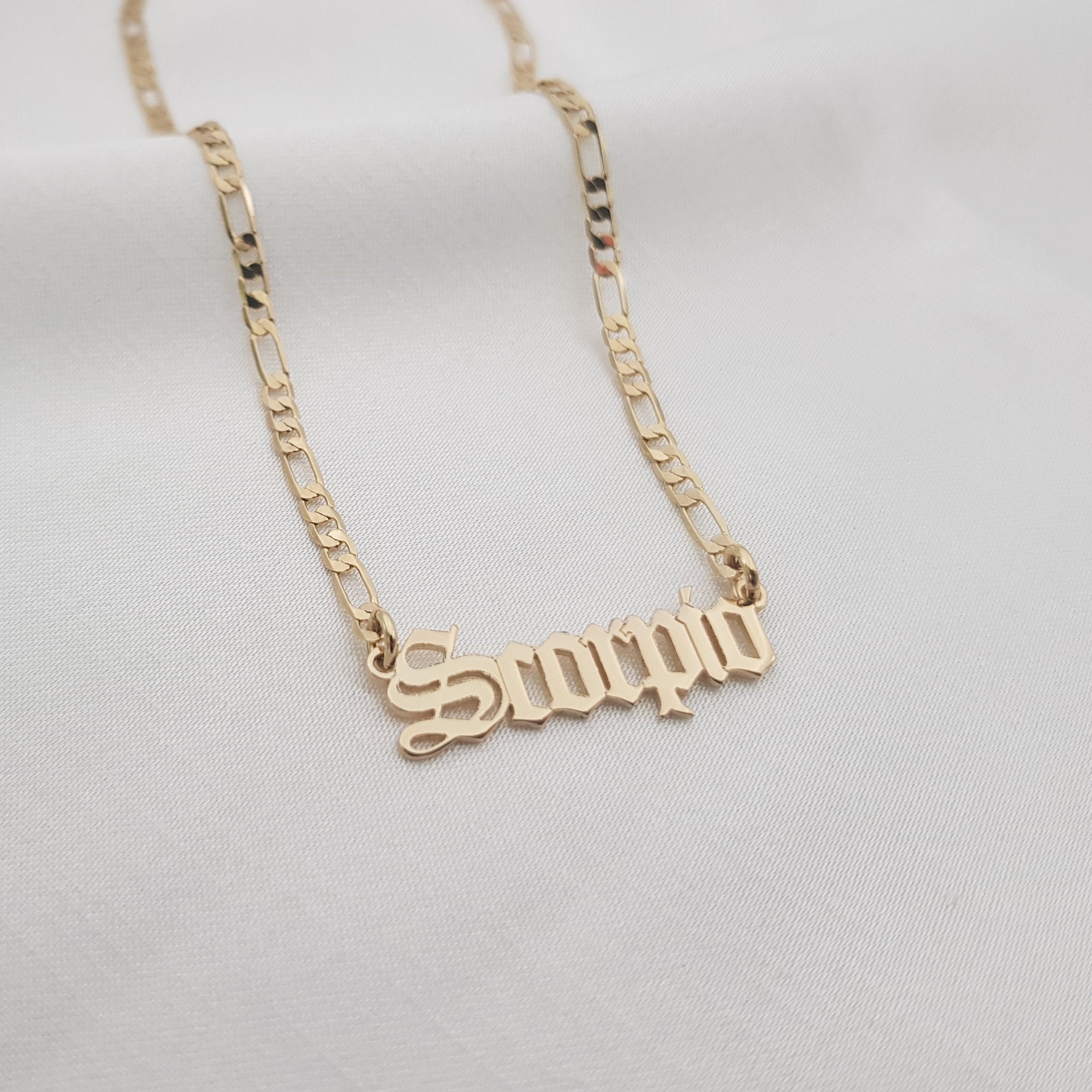 Scorpio online writing necklace