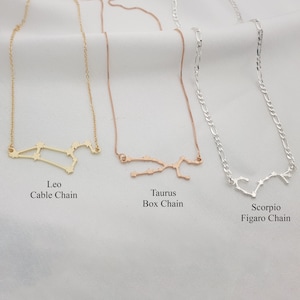 Colar de constelação • Colar do zodíaco celestial • Colar do signo do zodíaco • Colar do signo do zodíaco • Colar do zodíaco personalizado • Colar de astrologia