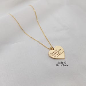 Collier message personnel • Collier citations personnalisées • Collier gravure personnalisée • Collier texte • Citation inspirante • Cadeau pour elle image 3