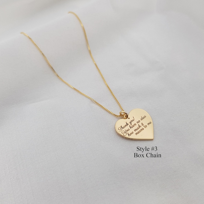 Collier message personnel • Collier citations personnalisées • Collier gravure personnalisée • Collier texte • Citation inspirante • Cadeau pour elle image 3