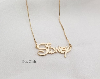 Collier prénom personnalisé • Bijoux enfants personnalisés • (Jusqu'à 11 caractères)