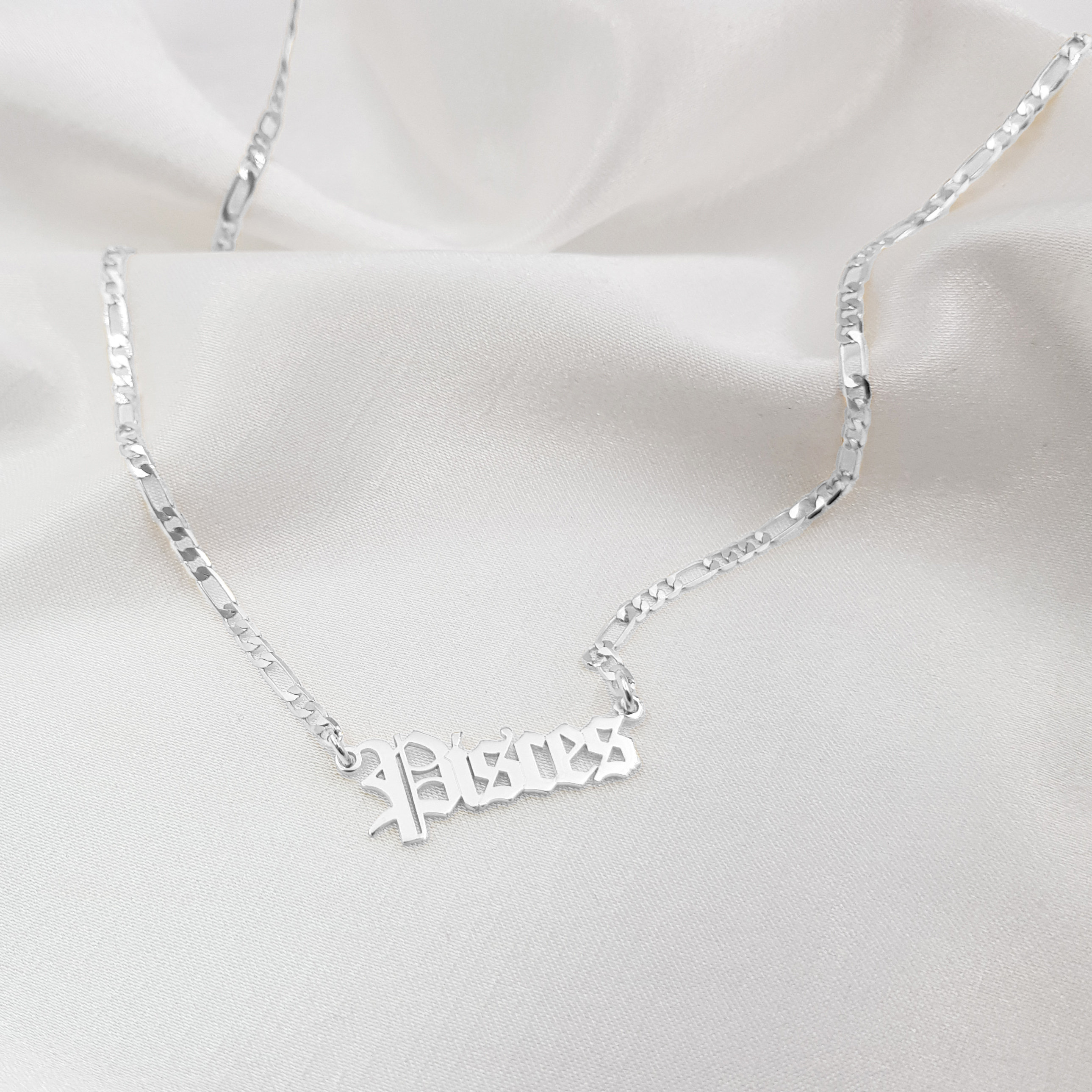 Pisces cheap word necklace