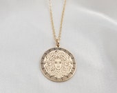 Medusa Necklace Greek Mythology Jewelry Medusa Coin Necklace Ancient Greek Symbol Medusa Pagan Gift Medusa Charm Pendant Silver