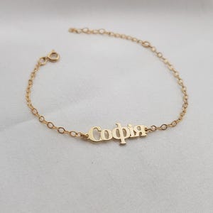 Personalized Ukrainian Name Bracelet • Customized Ukrainian Nameplate Bracelet  • Cyrillic Letters Bracelet • Cyrillic Script Bracelet Gift