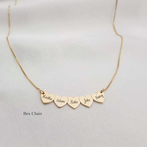 Collier grand-mère personnalisé • Collier coeur pour grand-mère • Colliers grand-mère avec noms • Cadeau de Noël grand-mère • Cadeau grand-mère
