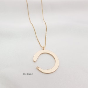 Enso Necklace • Enso Pendant • Zen Necklace • Zen Circle Necklace • Buddhist Necklace Gold • Yoga Jewelry • Enso Symbol Jewelry • Yoga Gifts