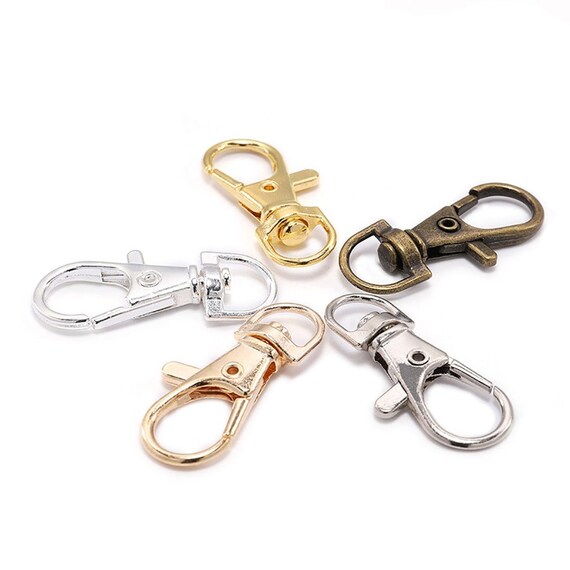 20pcs Alloy Swivel Lobster Claw Clasps Hook for jewelry making DIY Bracelet  Necklace Keys Bags Links