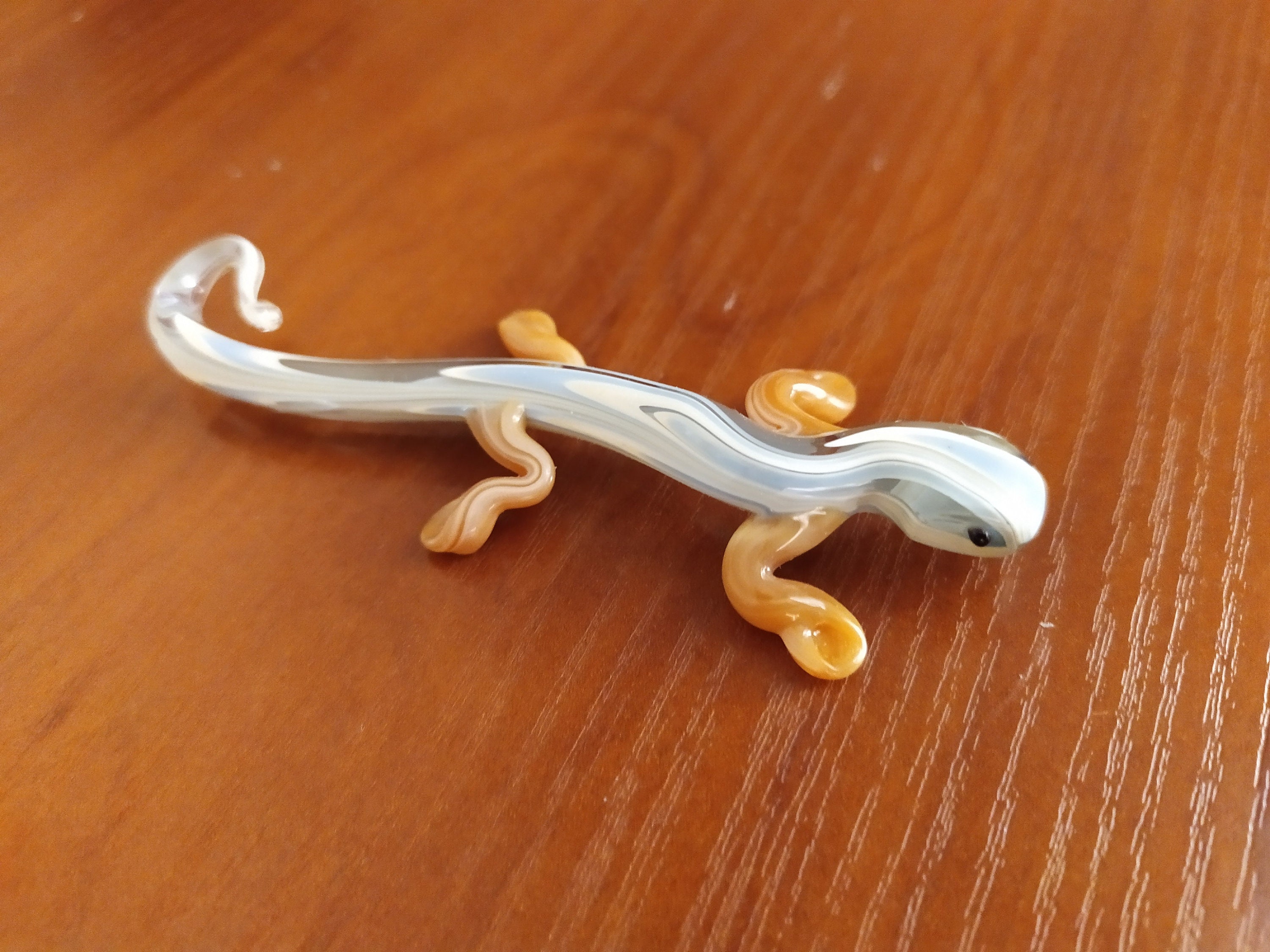 Glass lizard figurine glass lizard ornament murano glass Etsy