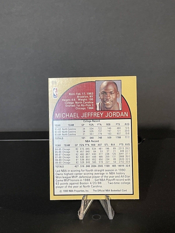 1990-91 Hoops #65 Michael Jordan Excellent Condition - Etsy