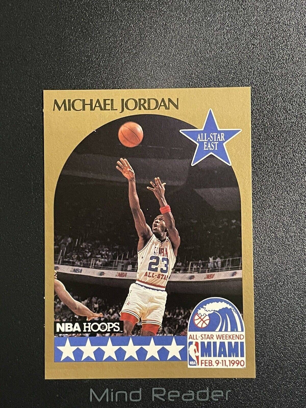 Michael Jordan 1990 HOOPS #5 Error Card He Won Slam Dunk in Michael Jordan 1990 HOOPS #5 Error Card He Won Slam Dunk in