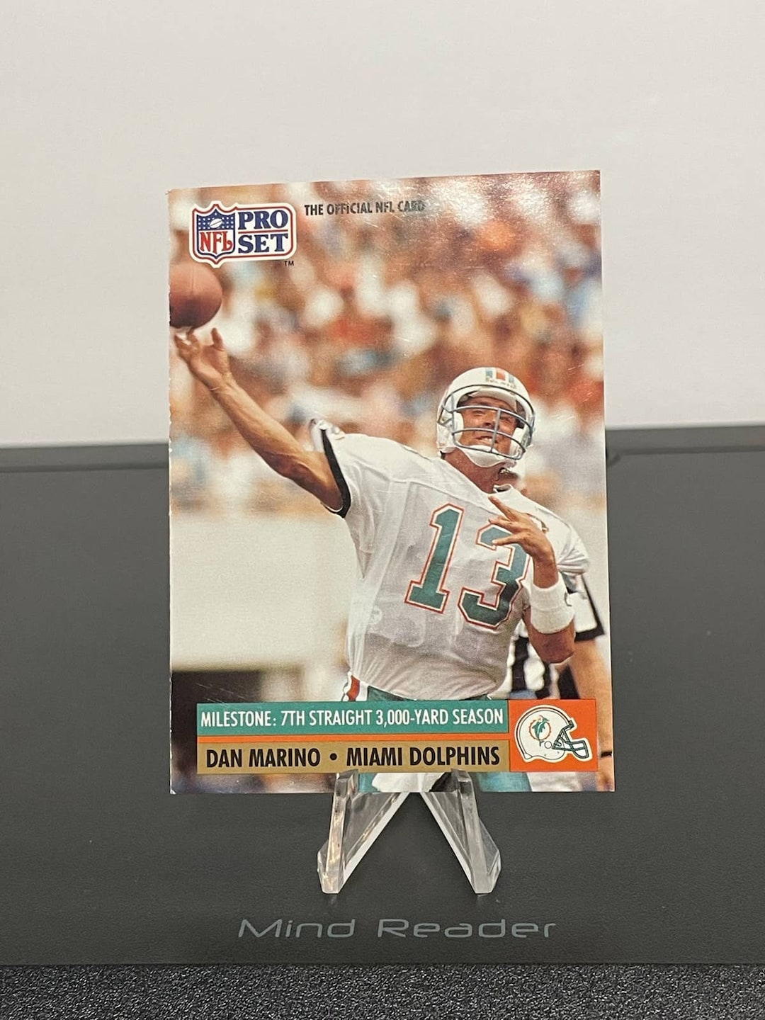 Dan Marino Dolphins '91 NFL Pro Set #25 7th Straight 3k Yard