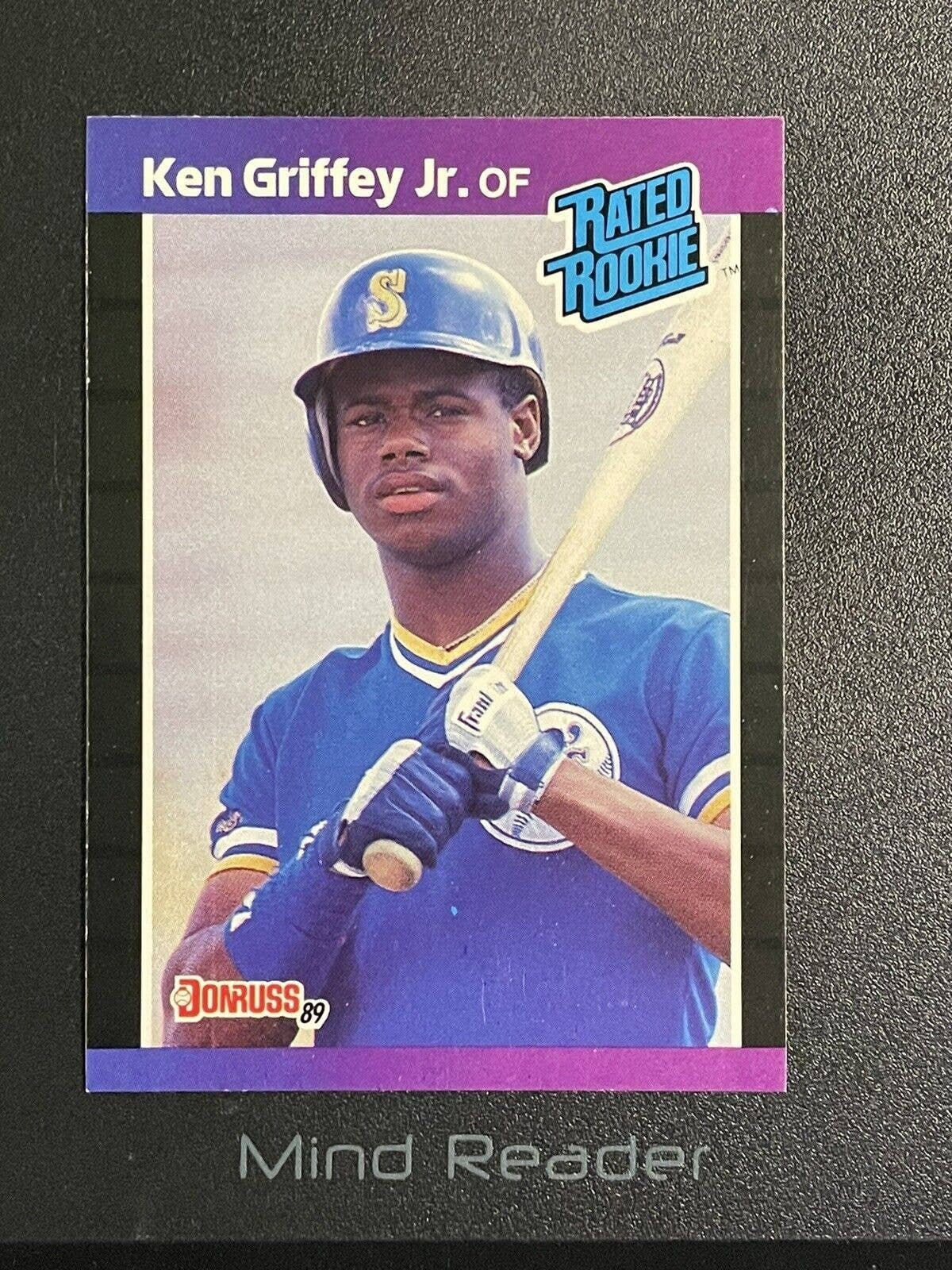 1989 Donruss Rated Rc Ken Griffey Jr Card #33 Seattle Mariners