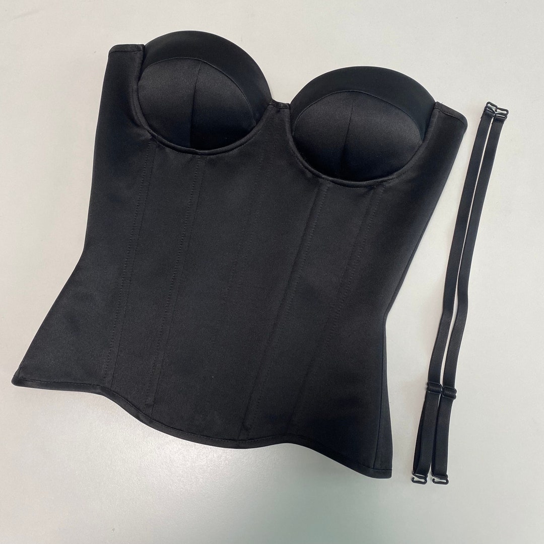 Oakley Cup & Cake Print Polyester Satin Overbust Corset main image 1