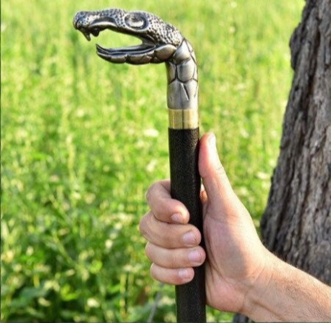Snake Head Walking Stick for Old Mans and Women - Etsy
