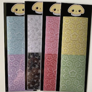 Blumen Creolen 3D Deko Stickerbogen, Polco, Toploader Kpop Deko Sticker