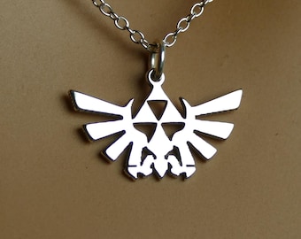 Sterling Silver Gamer Pendant Necklace – Retro Fantasy Game Inspired Jewellery – Gift for Gamers
