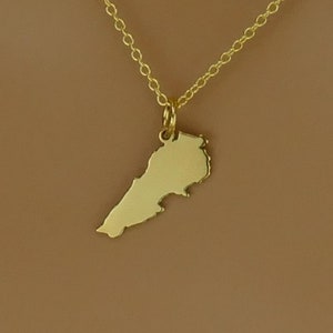 Hochwertige Libanon Halskette • Geschenk • Sterling Silber Libanon Anhänger